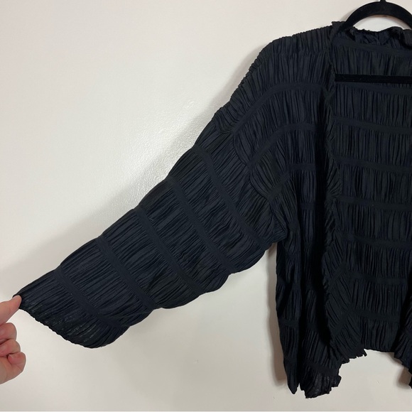 Michelle St John Cardigan 1 Loose Grunge Punk Whimsigoth Lightweight Black - Picture 2 of 6
